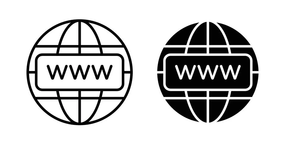Domain icon design. Simple Vector illustrations.. 스톡 일러스트