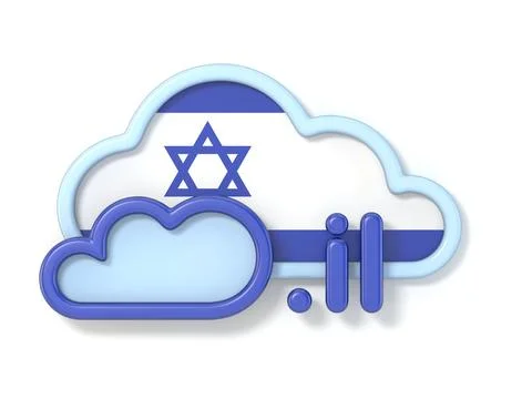 Domain name IL 3D Stock-Illustration