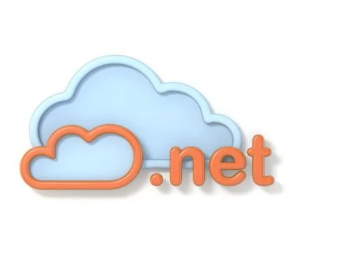 Domain name NET 3D Stock-Illustration
