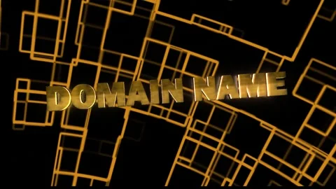 Domain Name Technology Word with background Stock Footage 294581824