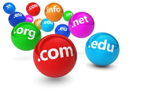 Domain Name Website Concept Stock Illustration