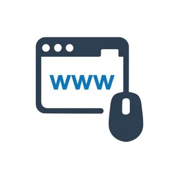 Domain Registration Icon Stock Illustration