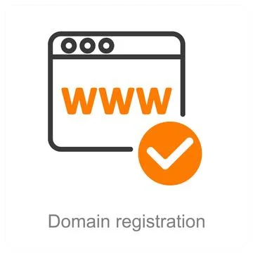 Domain registration Stock Illustration