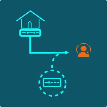Domain Spoofing Ilustração Stock