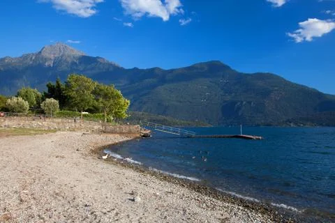 Domaso in Summer Stock Photos