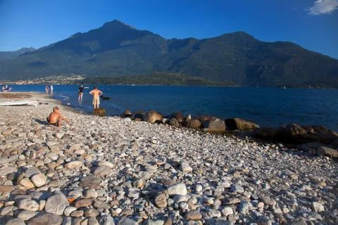 Domaso in Summer Stock Photos