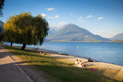 Domaso in Summer Stock Photos