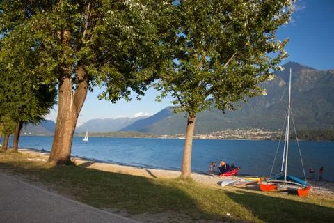 Domaso in Summer Stock Photos