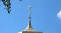 Dome and cross on a background of blue sky HD 동영상