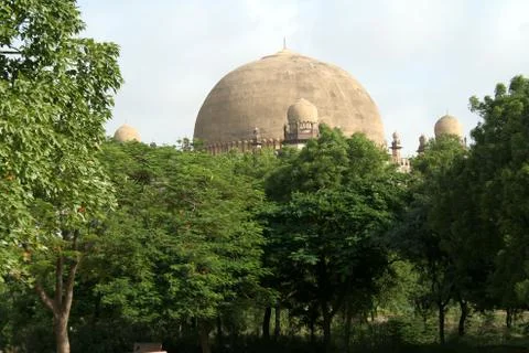 Dome behind Greenery Stock Photos