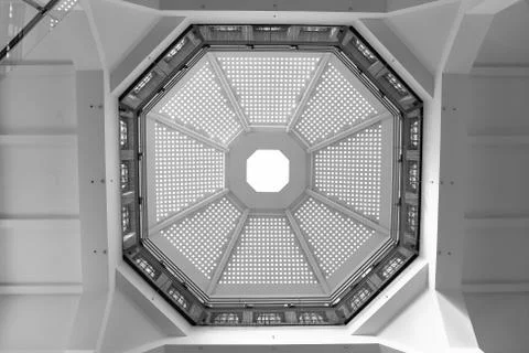Dome in black &amp; white Foto stock