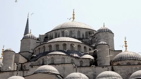 Dome of Blue mosque 库存影片 9455370
