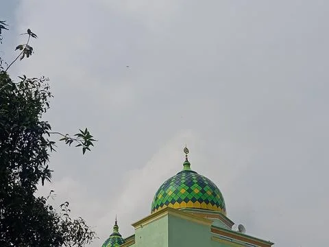 A dome building of a mosque Stock Photos