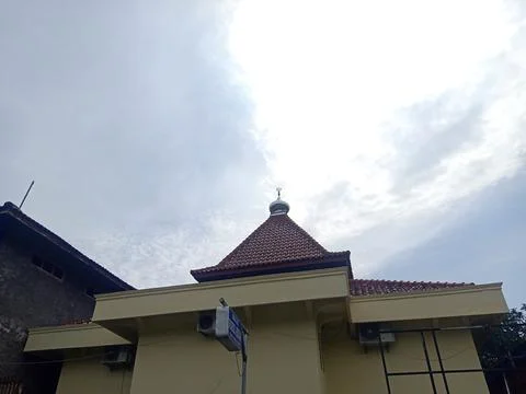 A dome building of a mosque Stock Photos