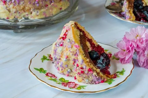 Dome cake Stock Photos