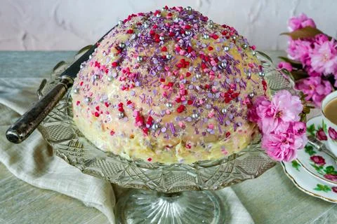 Dome cake Stock Photos