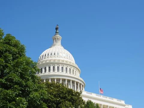 Dome Capitol building. Stock Photos
