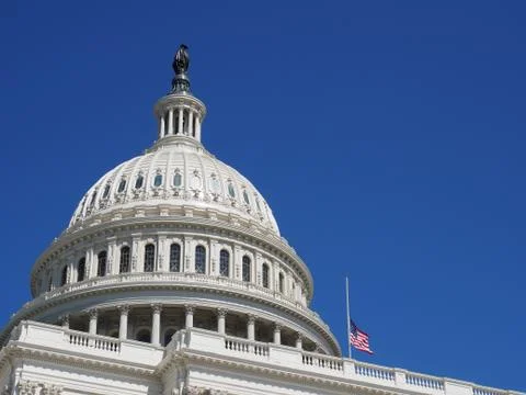 Dome Capitol building. Stock Photos