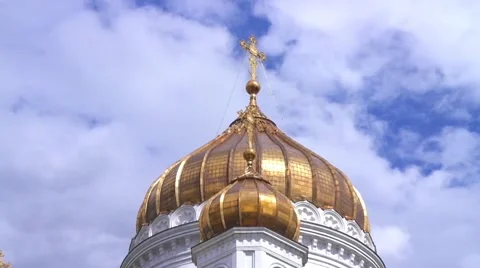 Dome of Cathedral of Christ the Saviour 스톡 동영상 52627665