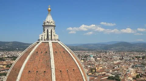 The dome of the cathedral in Florence Stock Footage 11519437
