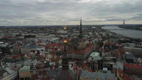 Dome cathedral in Riga Stock Footage 153314924