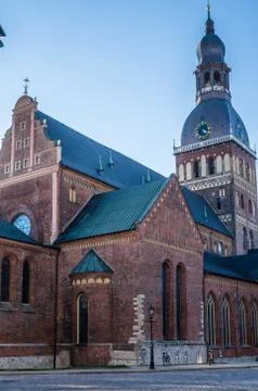 Dome Cathedral in Riga Stock Photos