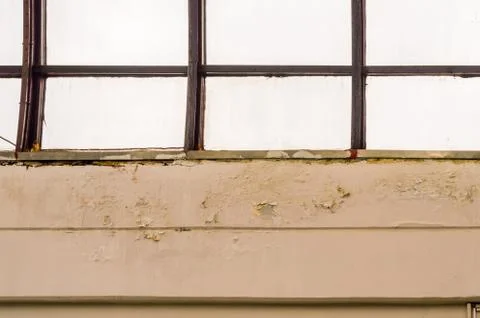 Dome ceiling with hexagonal windows in a covered market Foto stock
