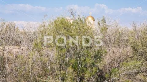 Dome of Church of John the Baptist in Holy Land Stock Photos
