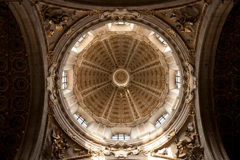 Dome of Como Cathedral, Como, Lombardy, Italy, Europe - August 2011 Stock Photos