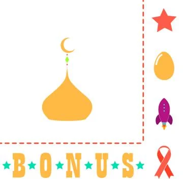 Dome computer symbol Stock Illustration