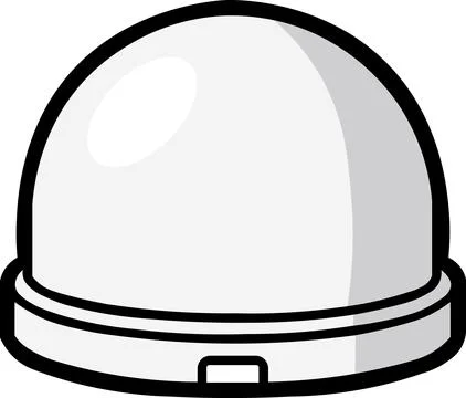 Dome flash diffuser cap light modifier icon Stock Illustration