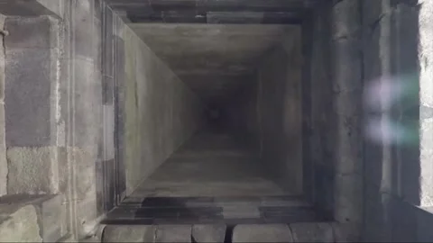 Dome inside Tower, Carving on the wall, Shiva Temple, Prambanan, Java, Indonesia 動画素材 248444167