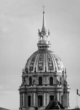 The Dome of Invalides in Paris Stock Photos
