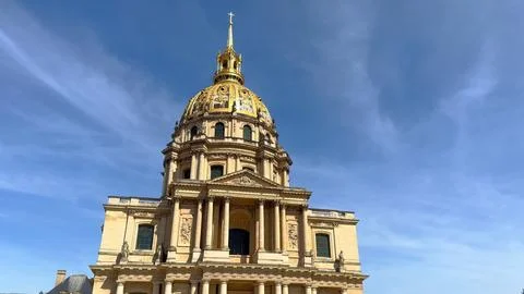 Dome of the Invalides in Paris Stock Photos