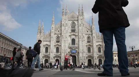 Dome of Milan Timelapse Stockbeeldmateriaal 2769920