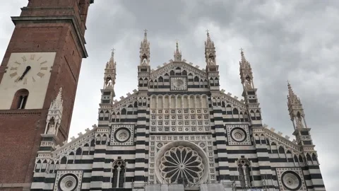Dome of Monza and bells tower Stock Footage 131813181