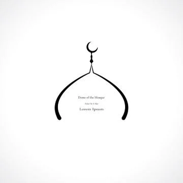 Dome of the mosque Stock Illustration