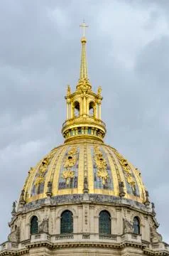 Dome of musée de l'armée, les invalides, paris, france Stock Photos