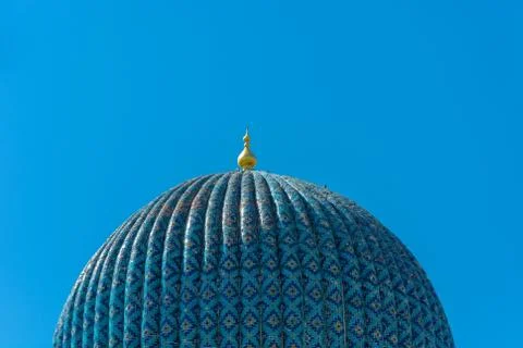 The dome of the Muslim mosque. Stock Photos