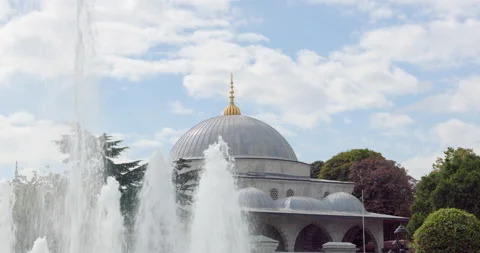 Dome next to Sultan Ahmet Park, Istanbul, Turkey Stock Footage 220887794