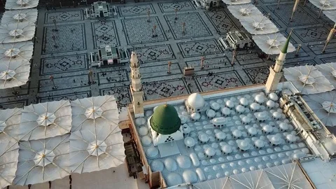 Dome of the Prophet's Mosque Stock Footage 86185462