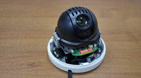 Dome PTZ camera disassembled 動画素材 57116949