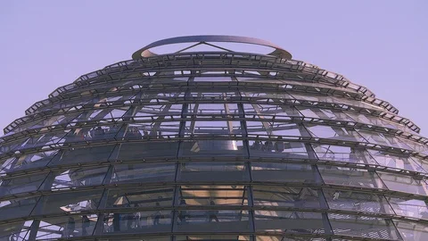 Dome of the Reichstag Building in Berlin Stock-Footage 89711348