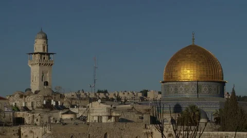 The Dome of The Rock Video stock 77585015