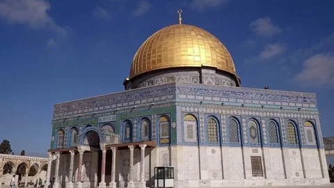 Dome of the Rock, Jerusalem, Left to Right Move Vídeos de archivo 90867846