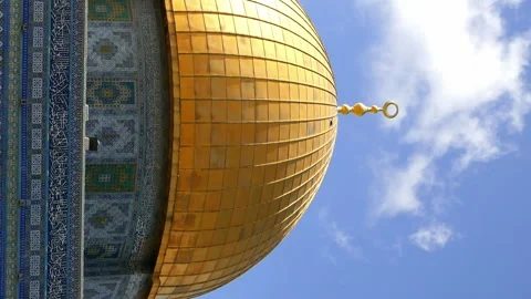 Dome of the Rock in Jerusalem over Templ... | Stock Video | Pond5