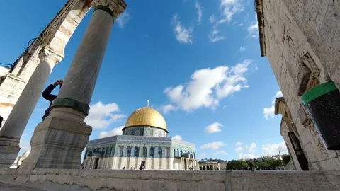 Dome of Rock Jerusalem Timelapse Stock Footage 224118286