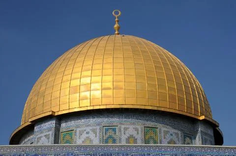 Dome of rock mosque in jerusalem Stock Photos