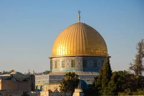 Dome on the rock mosque, jerusalem Stock Photos