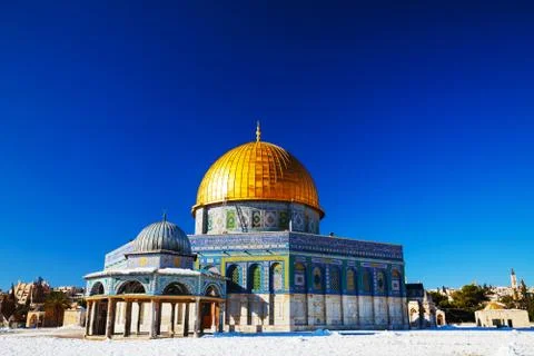 Dome of the rock mosque in jerusalem Stock Photos